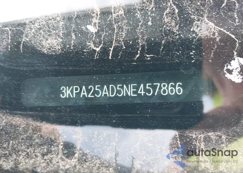 2022 Kia Rio 5-Door S из США, поврежденный, VIN 3KPA25AD5NE457866